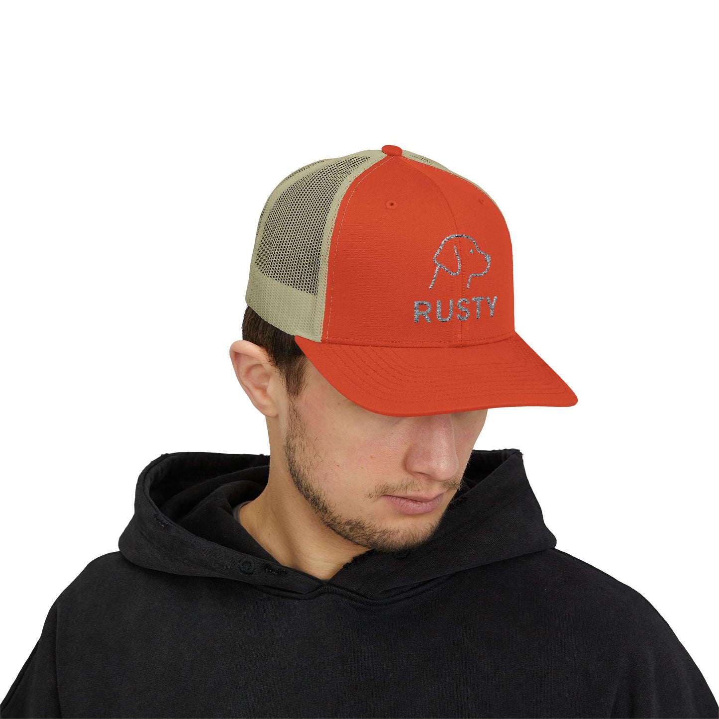 Embroidered Rusty Trucker Hat