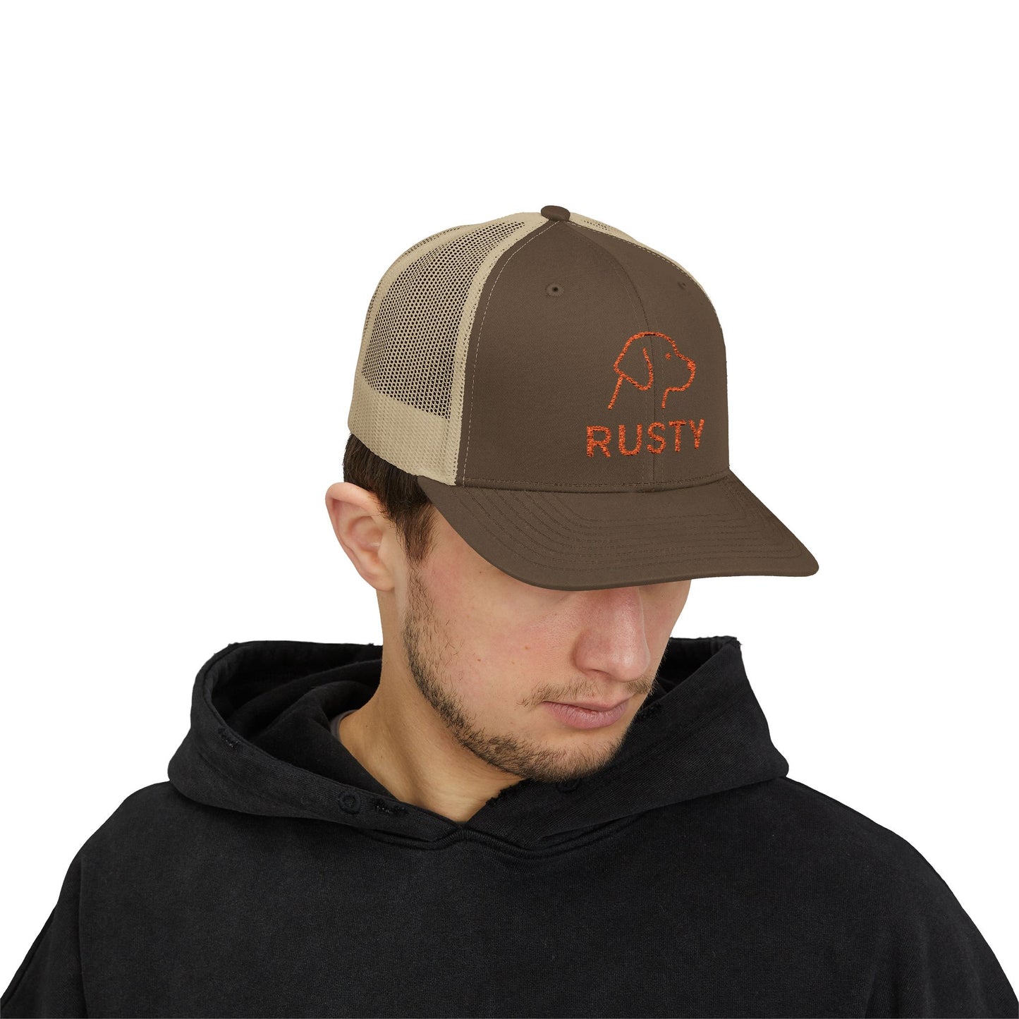 Embroidered Rusty Trucker Hat